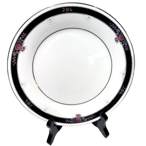 Noritake Etienne #7260 Fine Bone China Japan Salad Plates-Set of 2-Excellent! - Picture 3 of 4